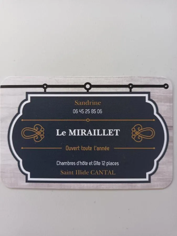 Le Miraillet, Chambre Hote Saint-Illide 0*,  France