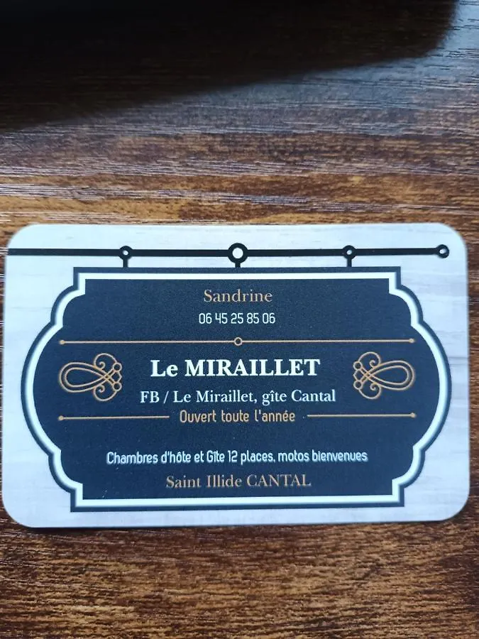 Bed & Breakfast Le Miraillet, Chambre Hote Saint-Illide